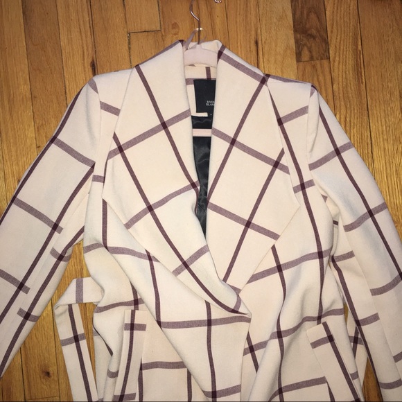 River Island Jackets & Blazers - river island pink plaid trench coat